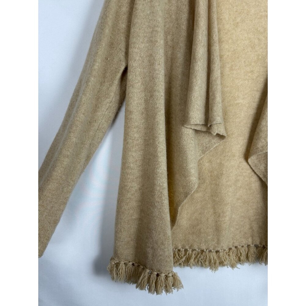 Lilly Pulitzer Cashmere Wrap Cardigan Sweater Jumper Womens Medium Beige - Picture 9 of 10